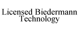 LICENSED BIEDERMANN TECHNOLOGY trademark