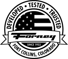 DEVELOPED · TESTED · TRUSTED FORNEY SINCE 1932 FORT COLLINS, COLORADO trademark