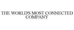THE WORLD'S MOST CONNECTED COMPANY trademark