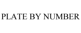 PLATE BY NUMBER trademark