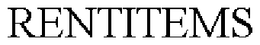 RENTITEMS trademark