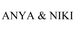 ANYA & NIKI trademark