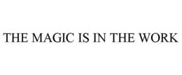 THE MAGIC IS IN THE WORK trademark