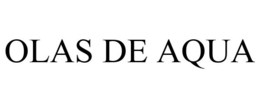 OLAS DE AQUA trademark