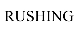 RUSHING trademark