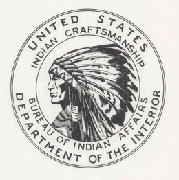 UNITED STATES DEPARTMENT OF THE INTERIOR BUREAU OF INDIAN AFFAIRS INDIAN CRAFTSMANSHIP trademark