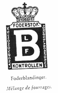 B L F FODERSTOF KONTROLLEN trademark