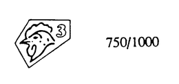 3 750/1000 trademark