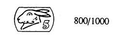 5 800/1000 trademark