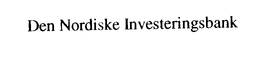 DEN NORDISKE INVESTERINGSBANK trademark