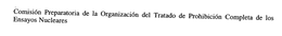 COMISION PREPARATORIA DE LA ORGANIZACION DEL TRATADO DE PROHIBICION COMPLETA DE LOS ENSAYOS NUCLEARES trademark