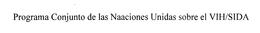 PROGRAMA CONJUNTO DE LAS NAACIONES UNIDAS SOBRE EL VIH/SIDA trademark