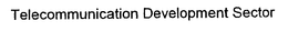 TELECOMMUNICATION DEVELOPMENT SECTOR trademark