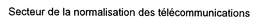 SECTEUR DE LA NORMALIZATION DES TELECOMMUNICATIONS trademark