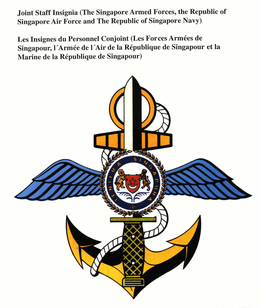 JOINT STAFF INSIGNIA (THE SINGAPORE ARMED FORCES, THE REPUBLIC OF SINGAPORE AIR FORCE AND THE REPUBLIC OF SINGAPORE NAVY) trademark