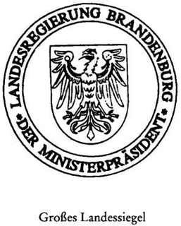 LANDESREGIERUNG BRANDENBURG DER MINISTERPRÄSIDENT trademark
