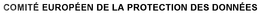 COMITÉ EUROPÉEN DE LA PROTECTION DES DONNÉES trademark