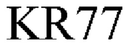 KR77 trademark
