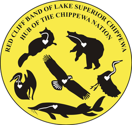 RED CLIFF BAND OF LAKE SUPERIOR CHIPPEWA HUB OF THE CHIPPEWA NATION trademark
