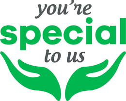 YOU'RE SPECIAL TO US trademark