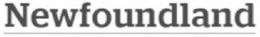 NEWFOUNDLAND trademark