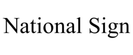 NATIONAL SIGN trademark