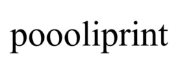 POOOLIPRINT trademark