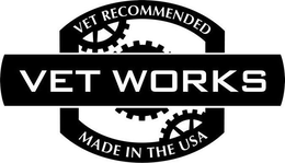VET WORKS VET RECOMMENDED MADE IN THE USA trademark