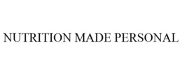NUTRITION MADE PERSONAL trademark