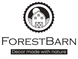FORESTBARN DECOR MADE WITH NATURE trademark