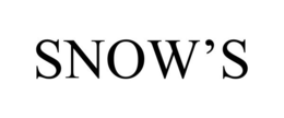 SNOW'S trademark