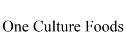 ONE CULTURE FOODS trademark