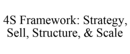 4S FRAMEWORK: STRATEGY, SELL, STRUCTURE, & SCALE trademark
