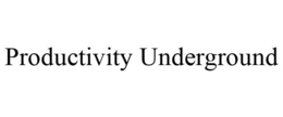 PRODUCTIVITY UNDERGROUND trademark