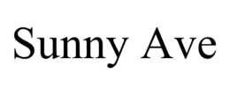 SUNNY AVE trademark