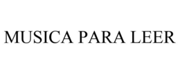 MUSICA PARA LEER trademark