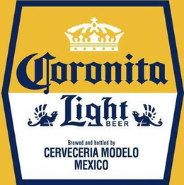 CORONITA LIGHT BEER BREWED AND BOTTLED BY CERVECERIA MODELO MEXICO trademark
