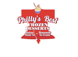 PHILLY'S BEST FROZEN DESERTS ITALIAN WATER ICE· HOMEMADE ICE CREAM trademark