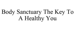 BODY SANCTUARY THE KEY TO A HEALTHY YOU trademark
