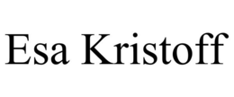 ESA KRISTOFF trademark