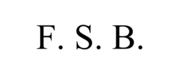 F. S. B. trademark