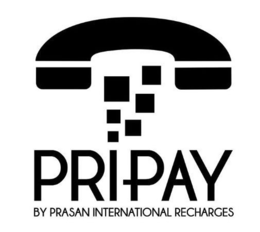 PRIPAY BY PRASAN INTERNATIONAL RECHARGES trademark