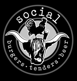 SOCIAL BURGERS · TENDERS · BEER trademark