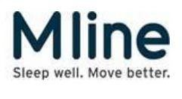 M LINE. SLEEP WELL. MOVE BETTER. trademark