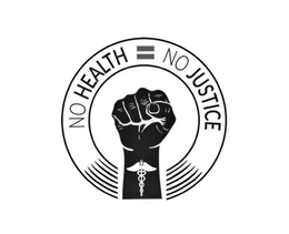 NO HEALTH = NO JUSTICE trademark