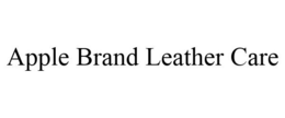 APPLE BRAND LEATHER CARE trademark