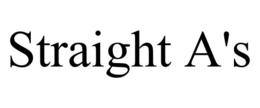 STRAIGHT A'S trademark
