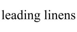 LEADING LINENS trademark