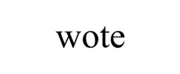WOTE trademark