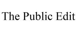 THE PUBLIC EDIT trademark